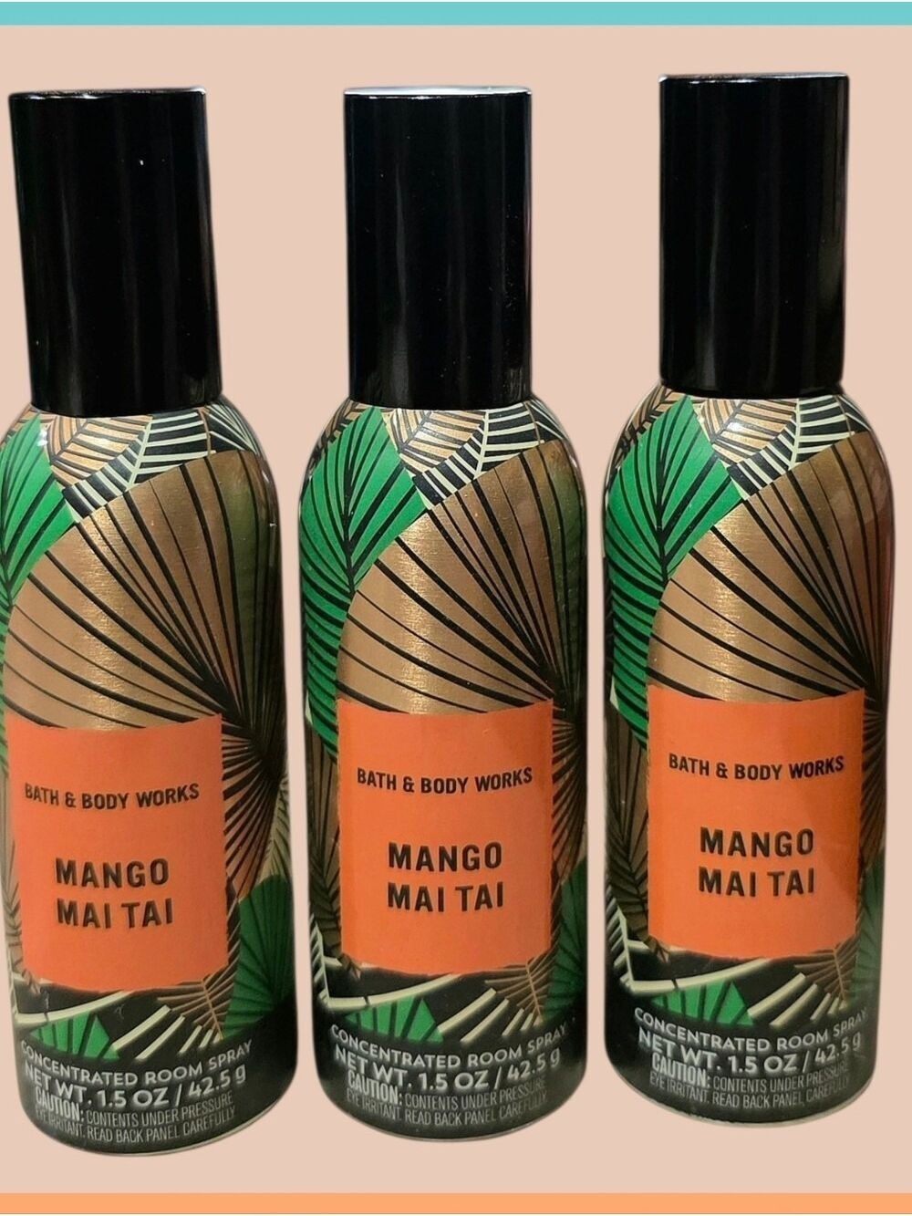 NEW! Bath & Body Works Mango Mai Tai Tropical Fragrance 3-Piece Set